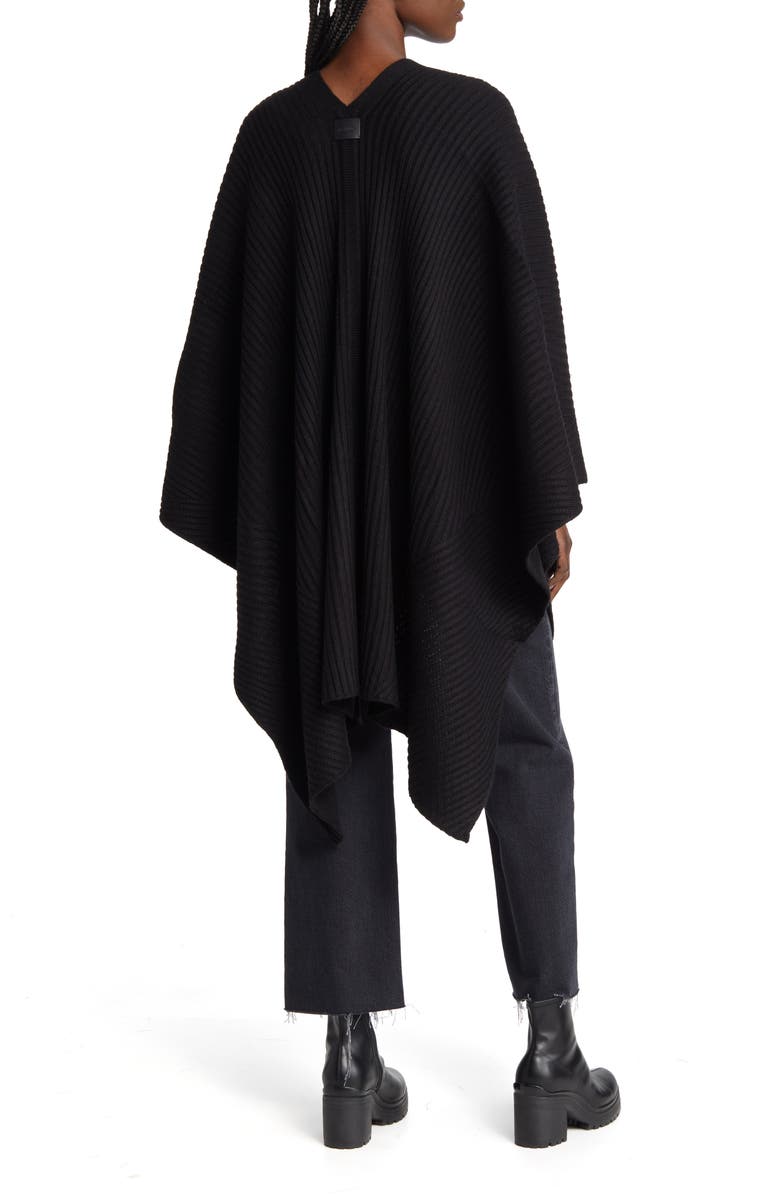 AllSaints Travelling Rib Ruana, Alternate, color, 
