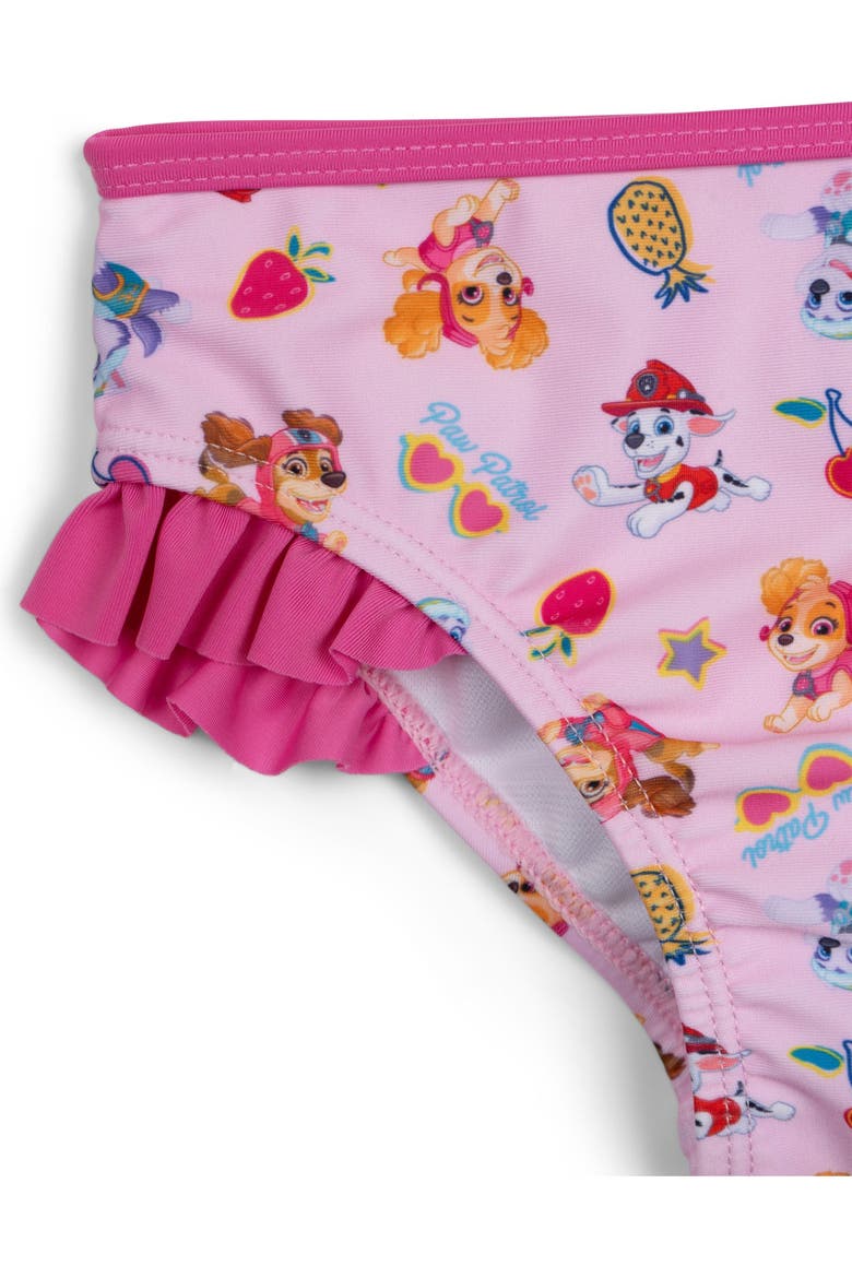 Swimwear 2-Piece Rash Guard and Bikini Bottom Set UPF 50+, Alternate, color, Skye Liberty Pink