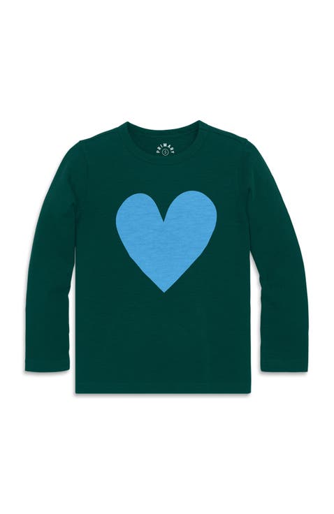 Kids Long Sleeve Heart Tee (Toddler, Little Kid, & Big Kid)