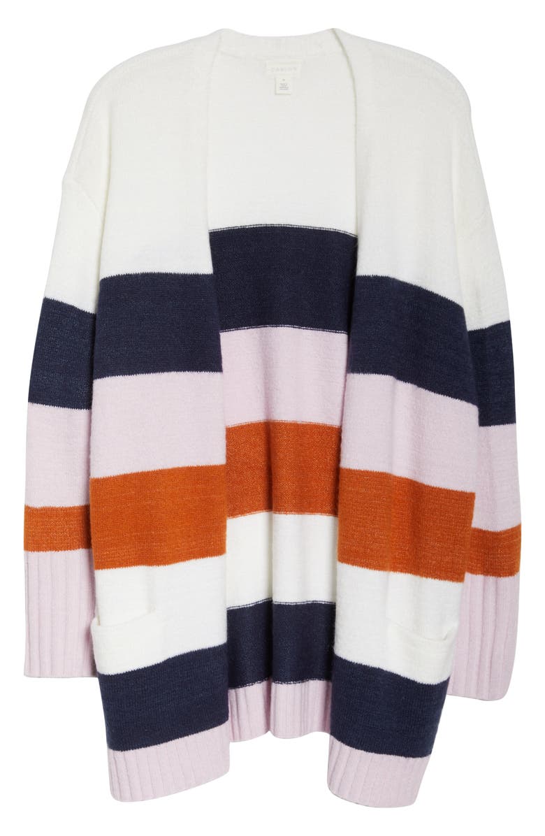 Caslon<sup>®</sup> Stripe Cardigan, Alternate, color,