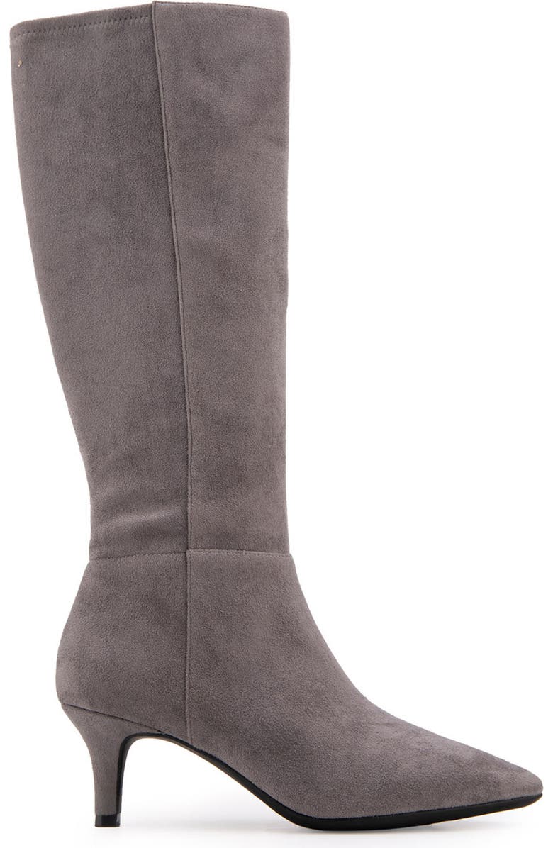 Aerosoles Epic Stretch Kitten Heel Tall Boot, Alternate, color, Thunder Grey Faux Suede