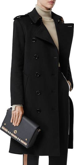 Burberry Note Leather & Vintage Check Crossbody Bag | Nordstrom Burberry Note Leather & Vintage Check Crossbody Bag | Nordstrom