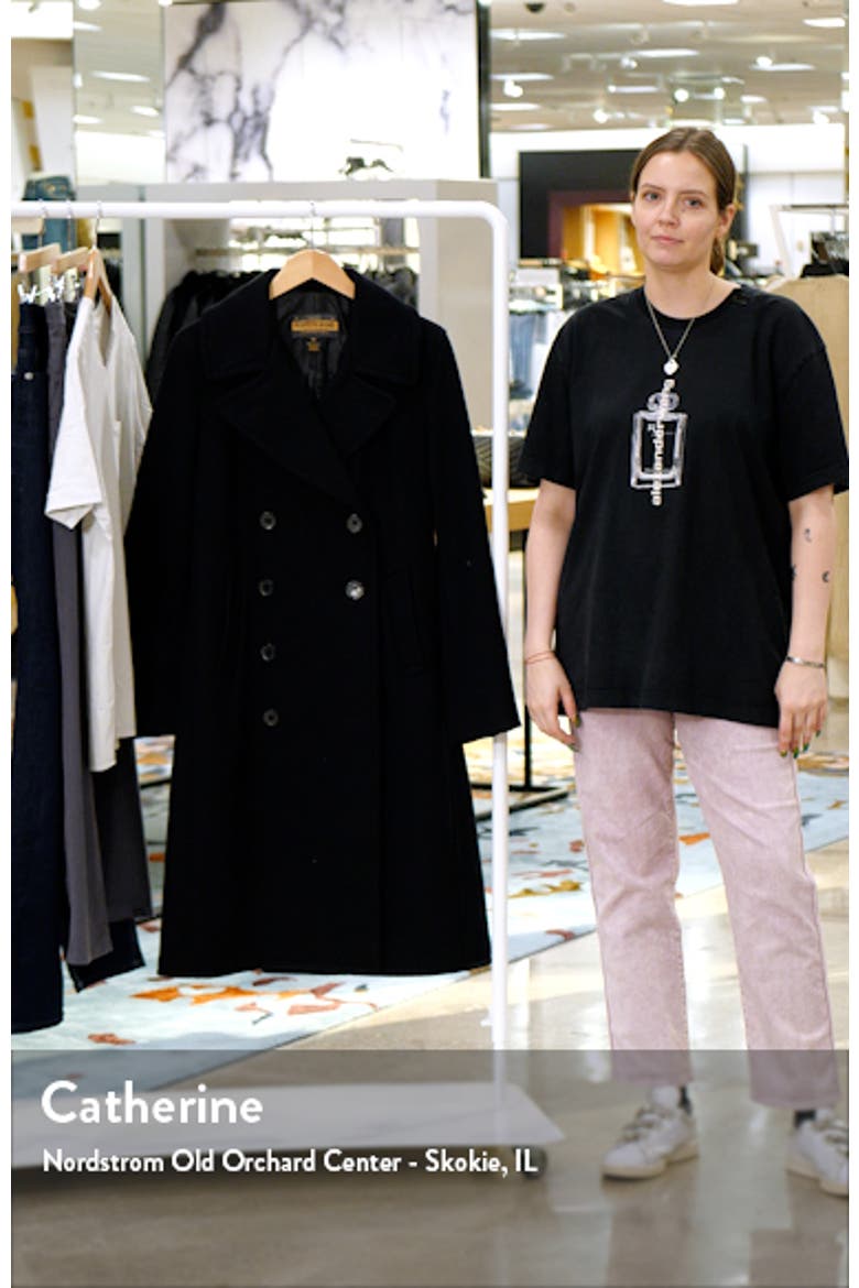 Wool Blend Officer's Coat video