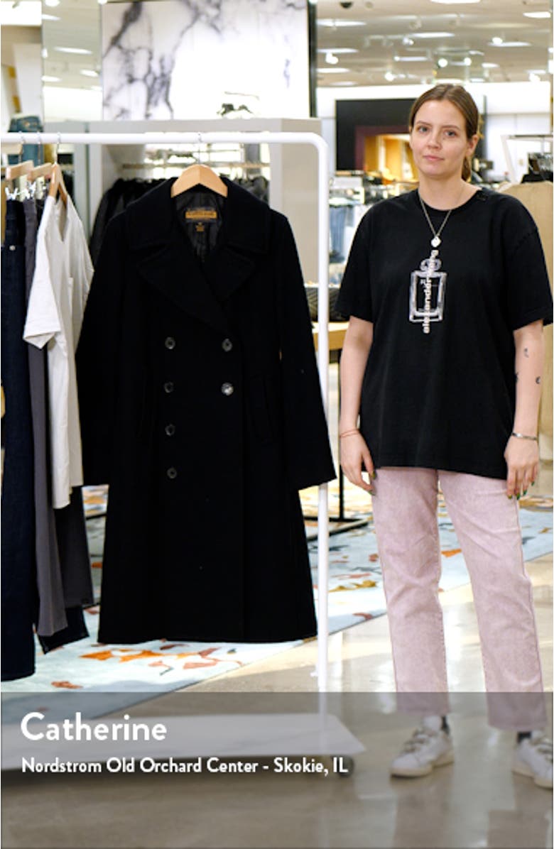 Wool Blend Officer's Coat, sales video thumbnail