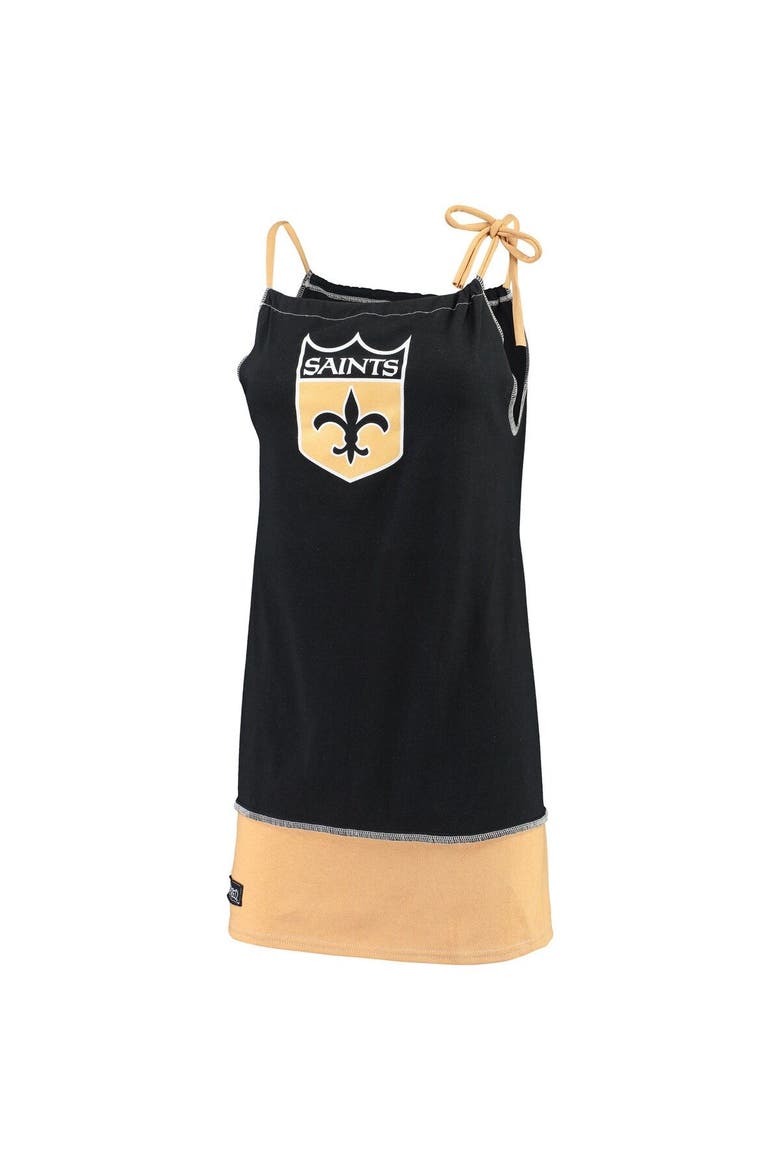 Women's Refried Apparel Black New Orleans Saints Sustainable Vintage Tank Dress, Main, color, Black
