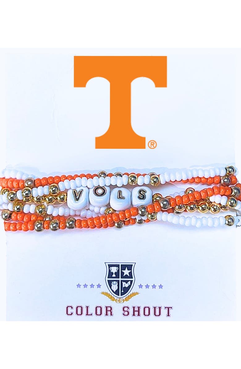 Color Shout Tennessee Lucky 7 Bracelet Set, Main, color, Yellow Gold