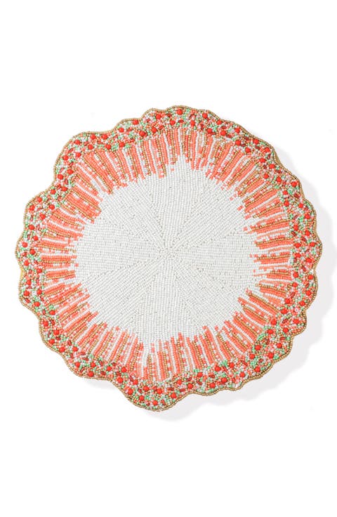The Citrus Sunburst Beaded Placemat
