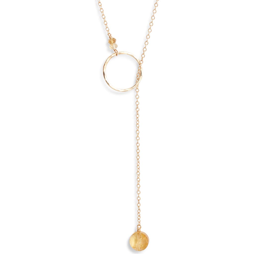 Nashelle Gwyneth Semiprecious Toggle Necklace In Gold