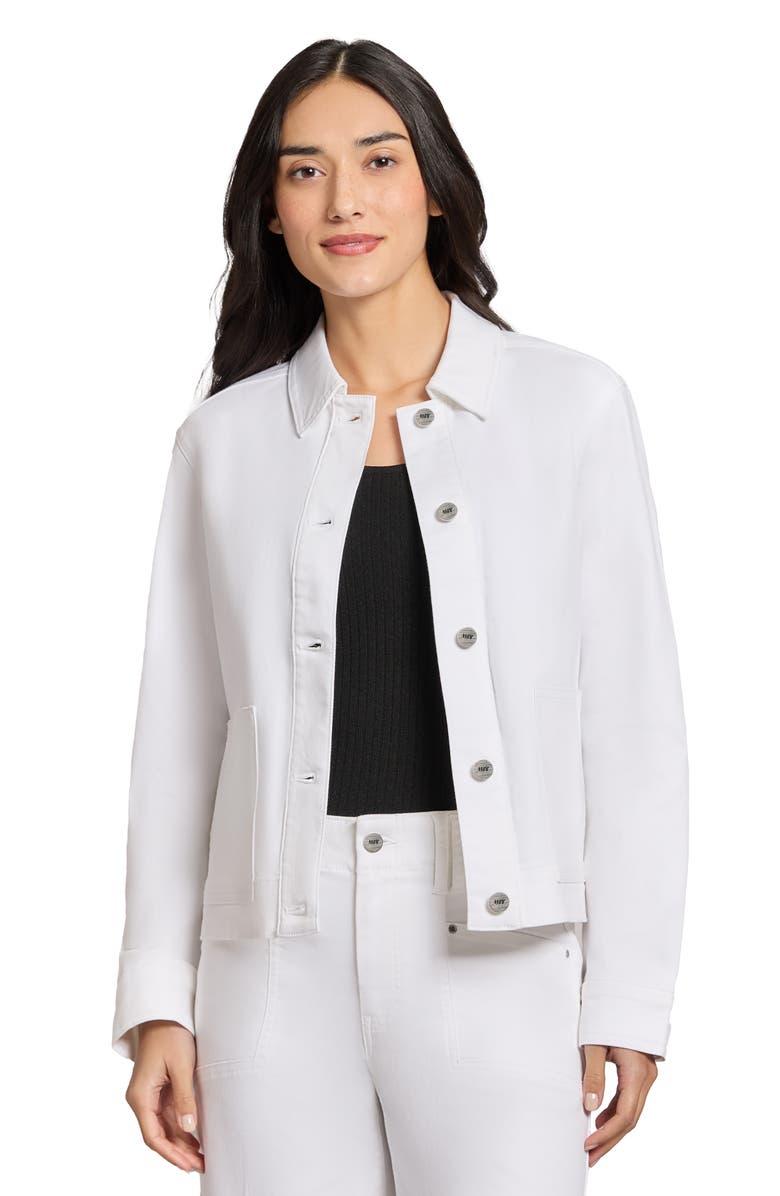 Jones New York Patch Pocket Denim Jacket, Alternate, color, 