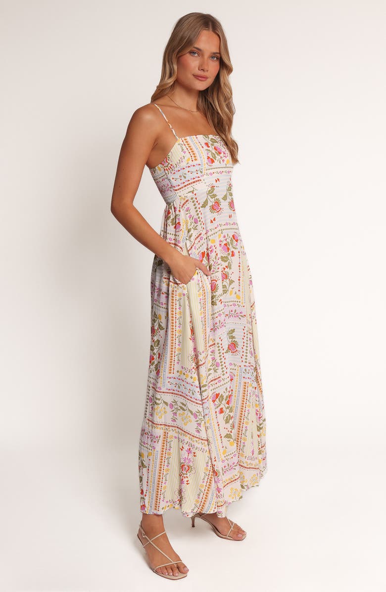 Petal & Pup Mireille Maxi Sundress, Alternate, color, White Multi Floral