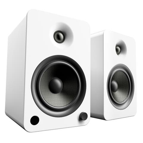 YU6 Powered Bookshelf Speakers with Built-In Bluetooth - Pair