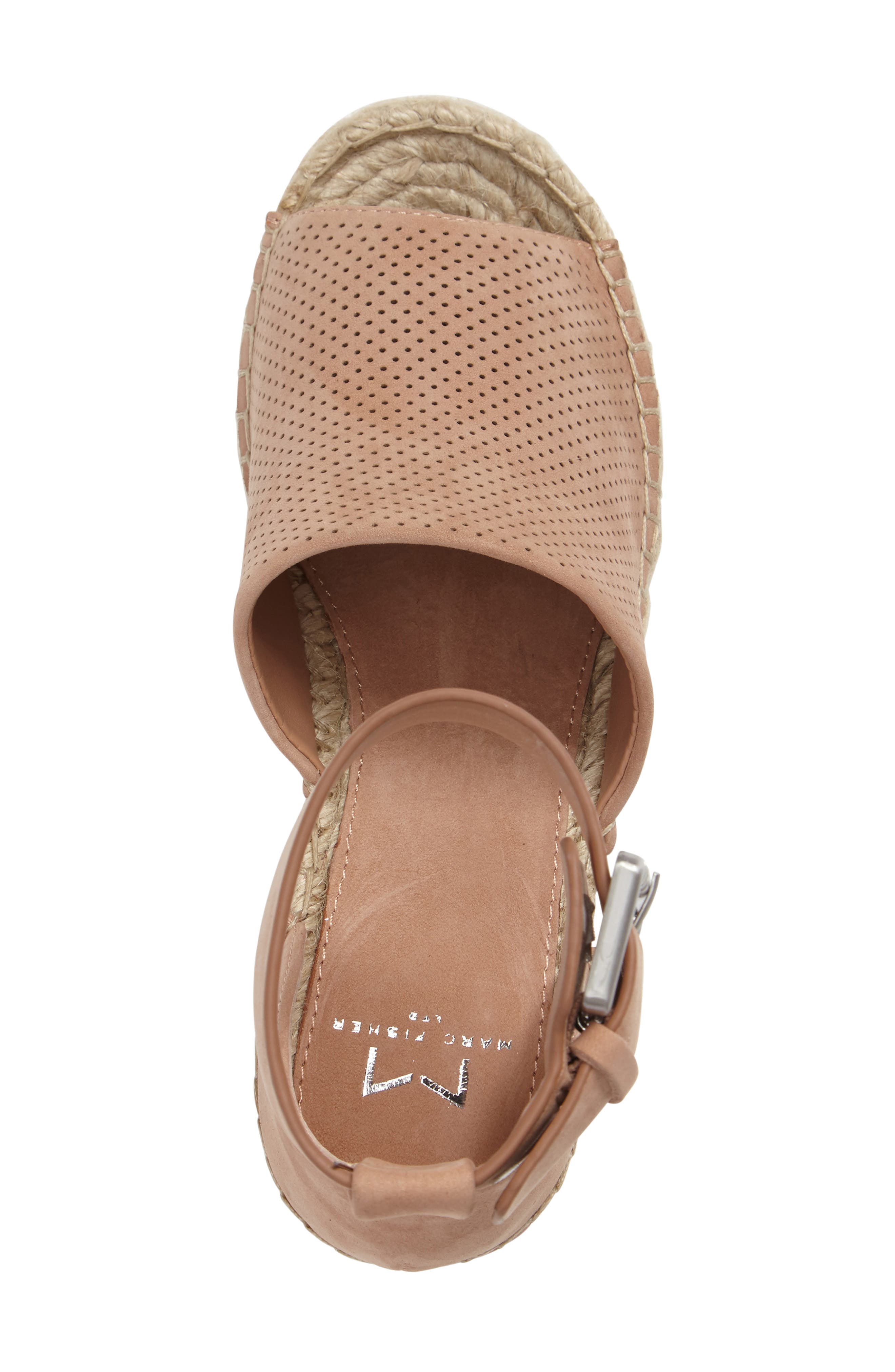 Adalyne Platform Wedge, Alternate, color, BLUSH SUEDE