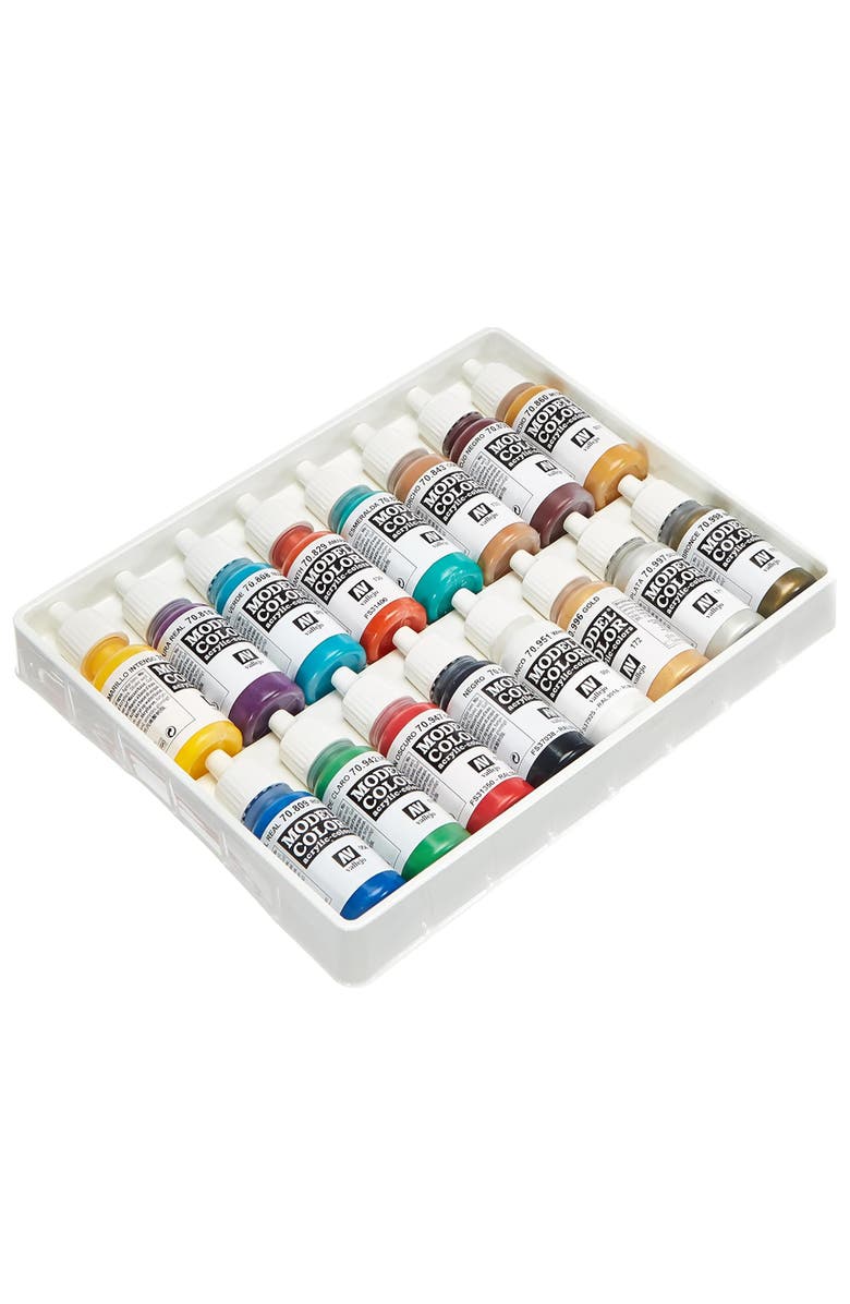 Vallejo Model Color Set Medieval 16 Paints, 18ml Bottles, Miniature & Figure, Alternate, color, Multicolored