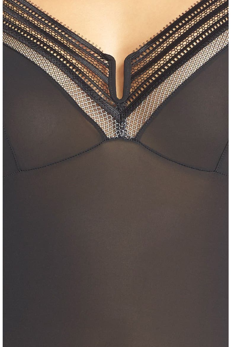 'Rebel' Bodysuit, Alternate, color, BLACK
