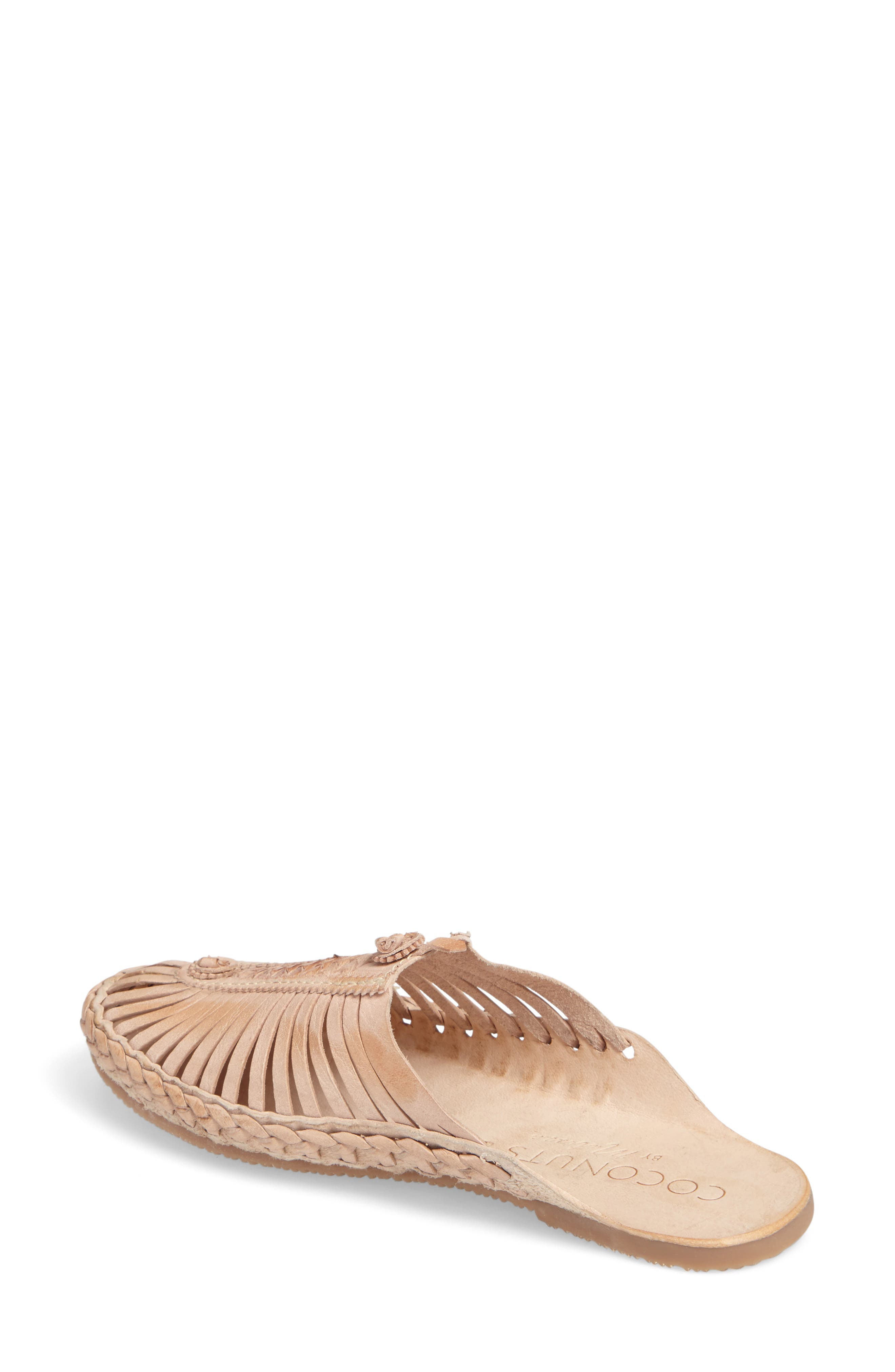 Morocco Woven Mule, Alternate, color, NATURAL LEATHER