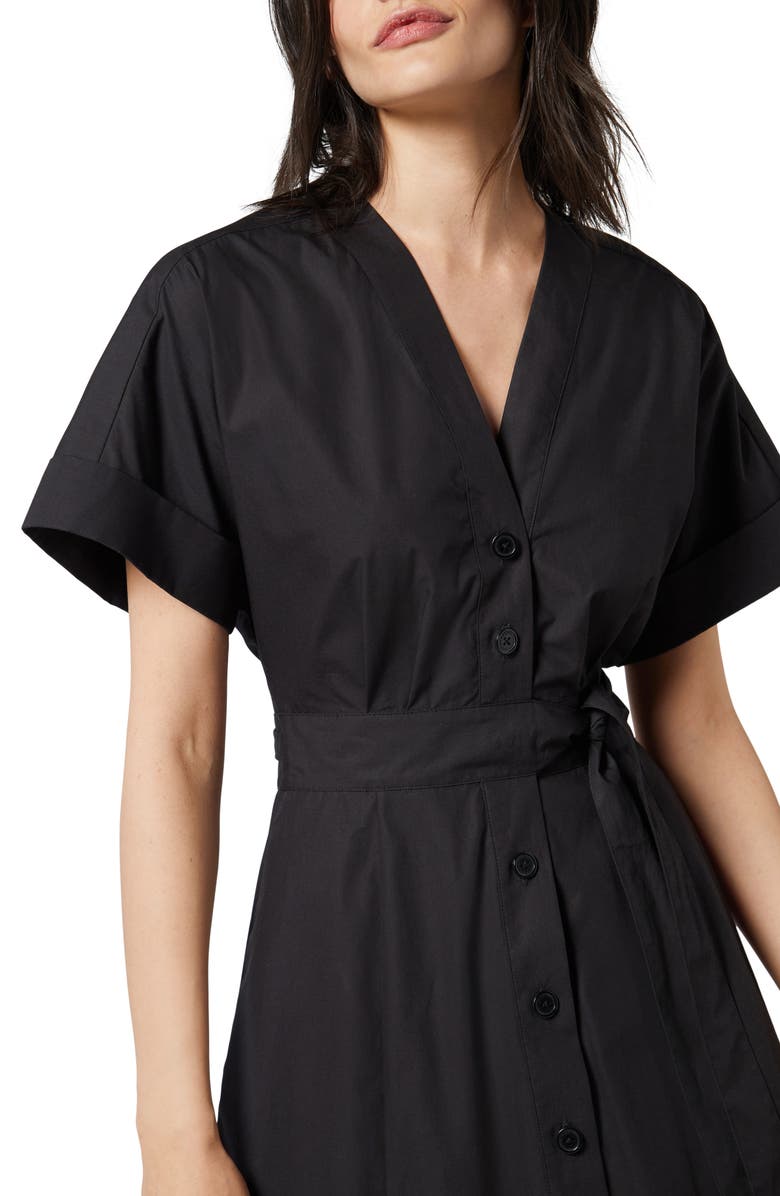 Equipment Calyer Cotton Shirtdress, Alternate, color, True Black