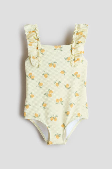 Frill-trimmed Swimsuit