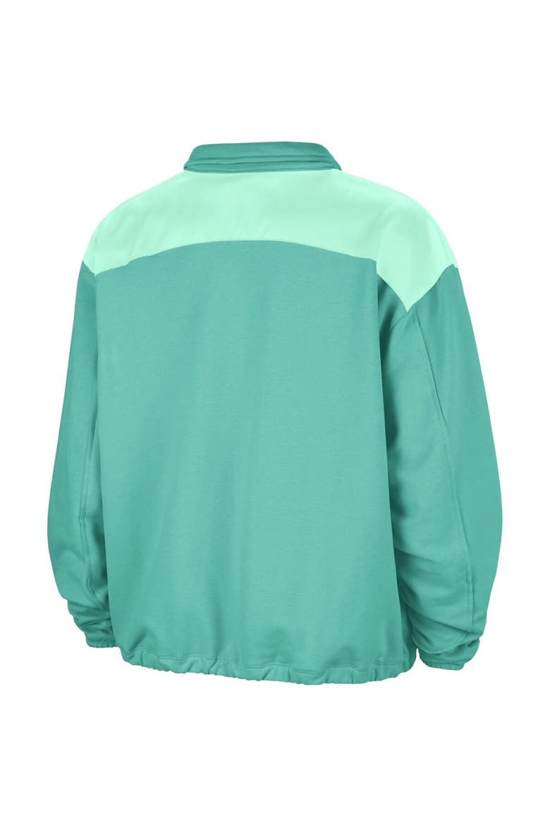 Women's Nike  Mint New York Liberty Basketball Fleece Quarter-Zip Performance Pullover, Alternate, color, Mint