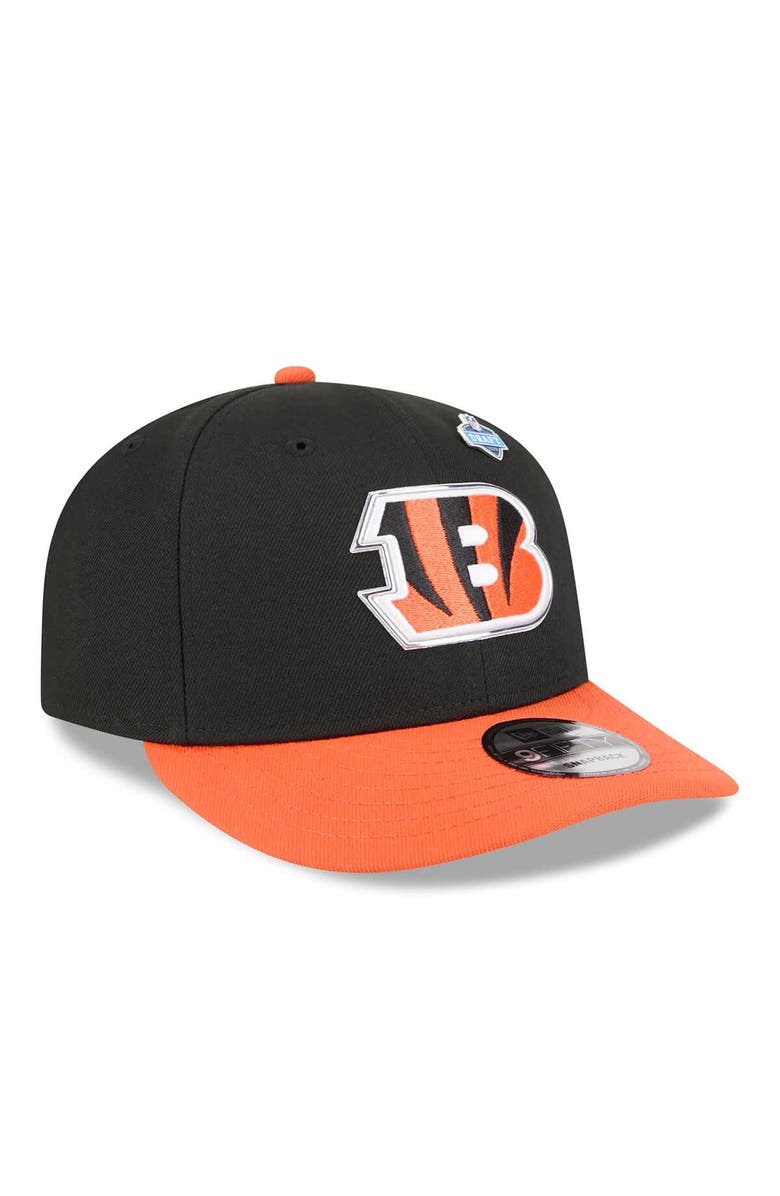 New Era Men's New Era  Black/Orange Cincinnati Bengals 2026 NFL Draft On Stage Pre-Curved 9FIFTY Snapback Hat, Alternate, color, Black