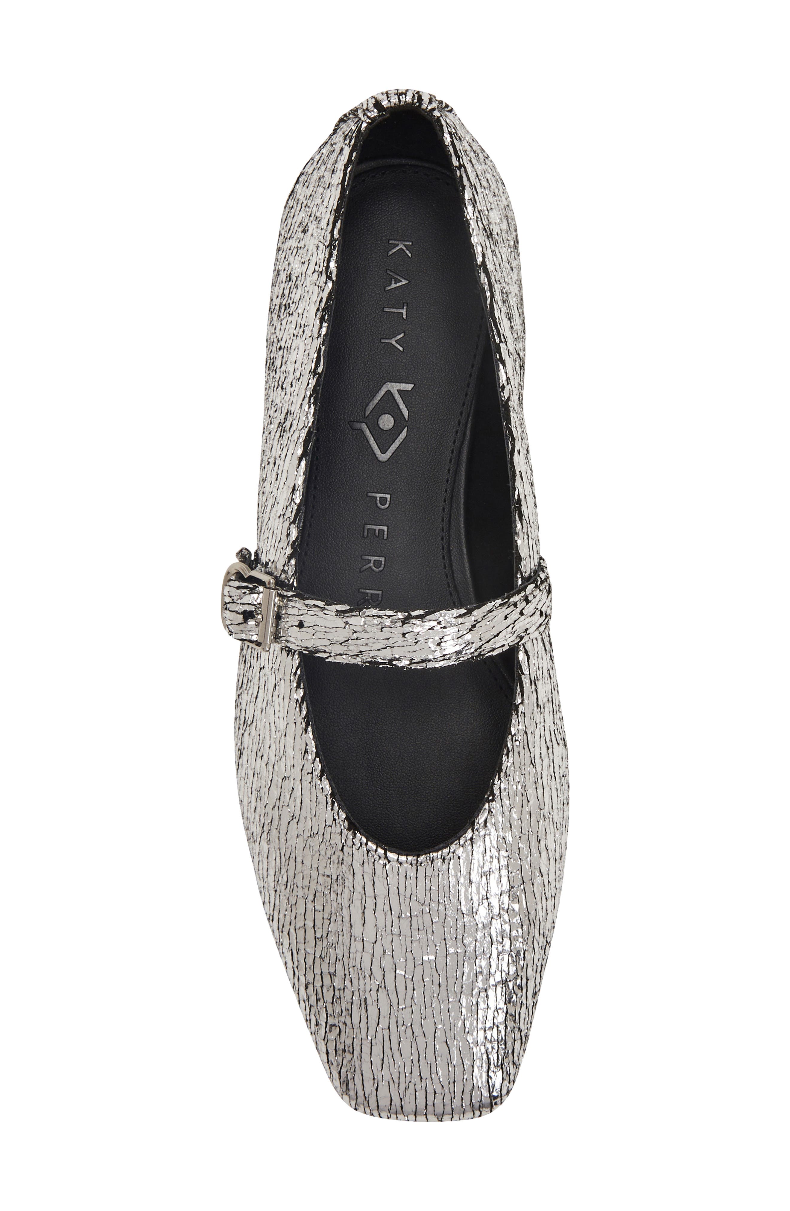 Katy Perry The Evie Mary Jane Flat, Alternate, color, Silver
