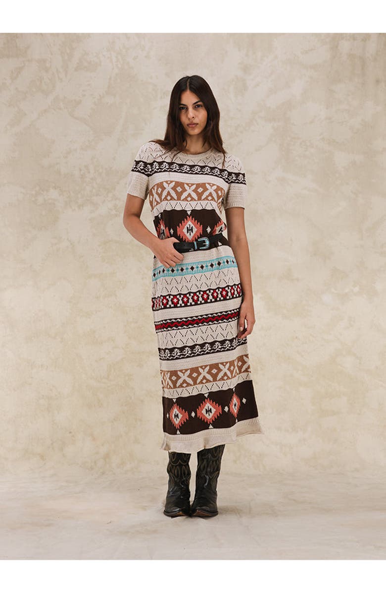 Fortela Achelo Navajo Crochet Suit, Alternate, color, Navajo