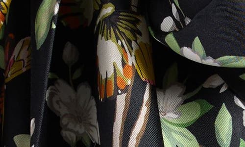 Echo Spring Unfolding Silk Oblong Scarf In Black