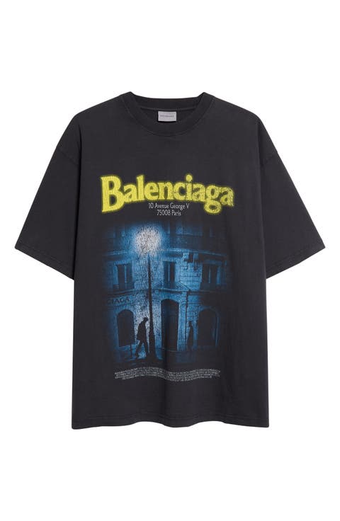 The Address Distressed Cotton Jersey Graphic T-Shirt