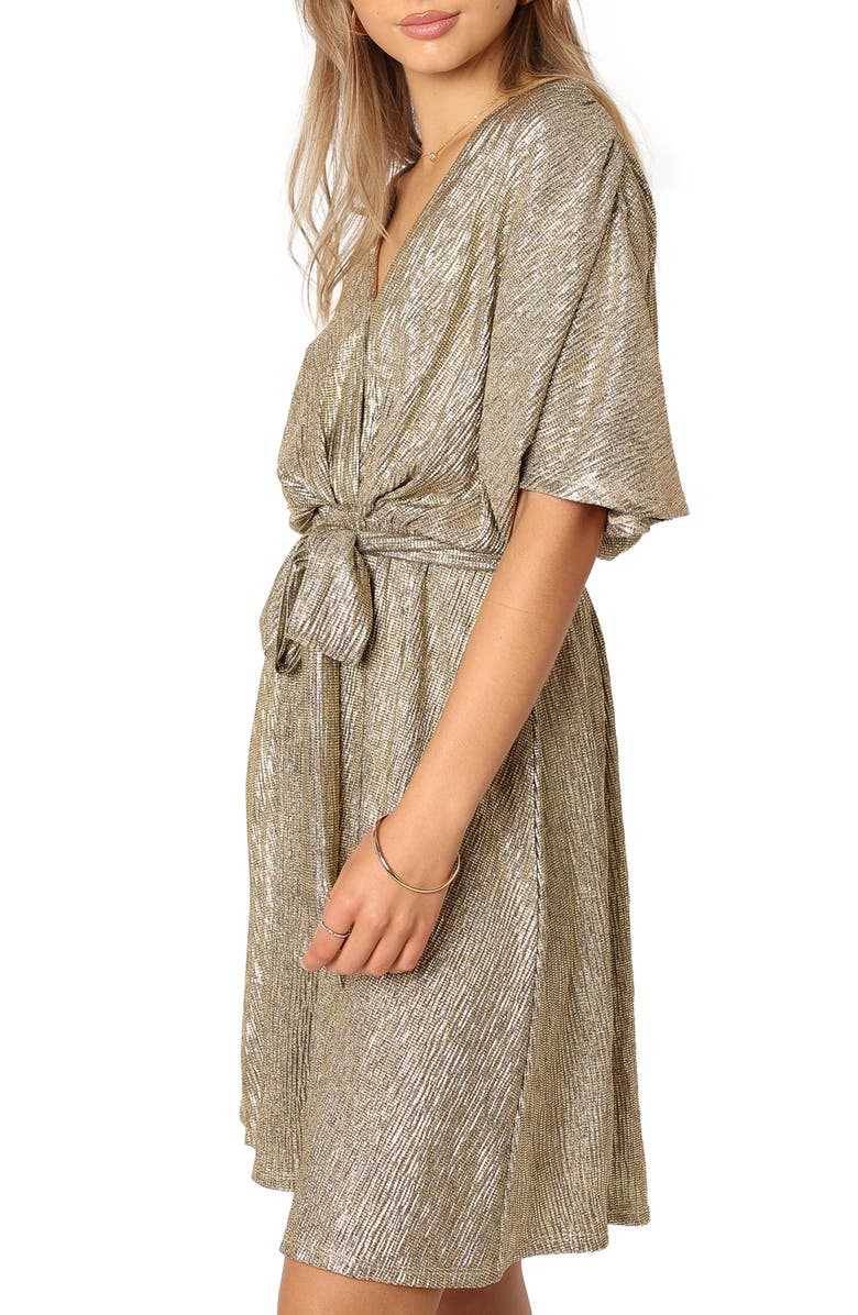 Petal & Pup Vivid Crinkle Metallic Dress, Alternate, color, 