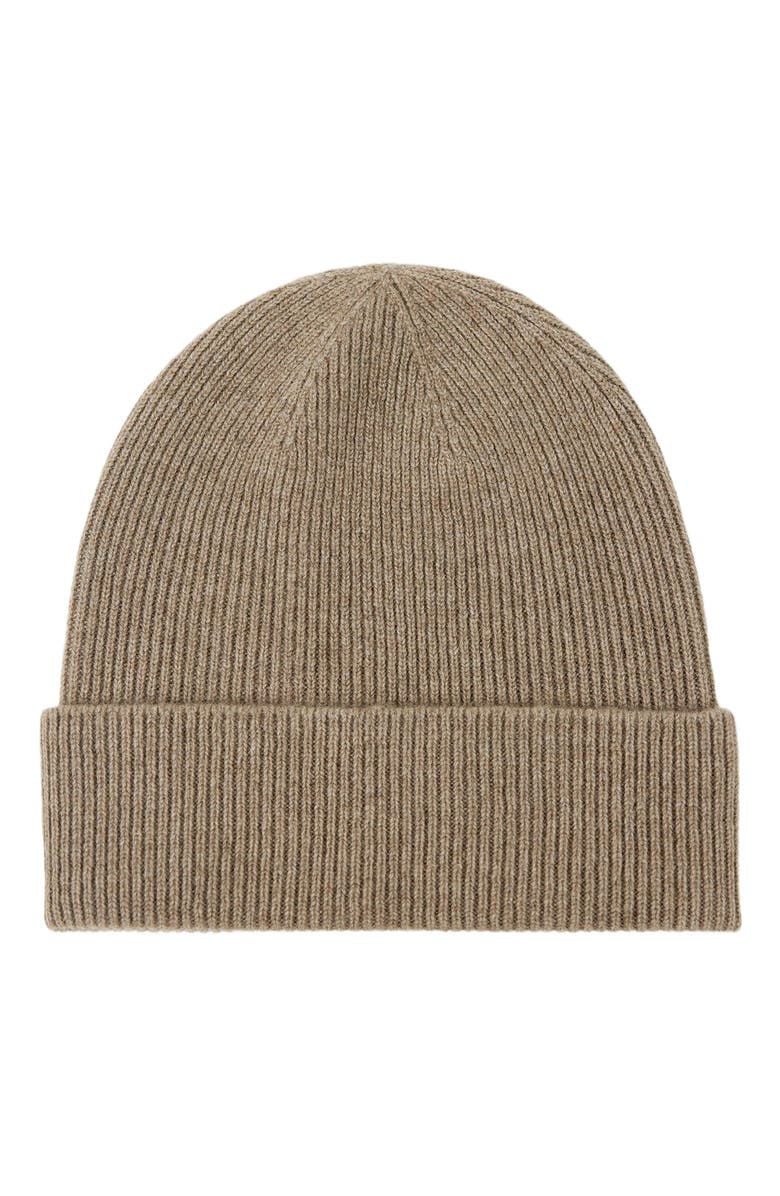 GOBI Mongolian Cashmere Cashmere Rib Knit Beanie, Main, color,