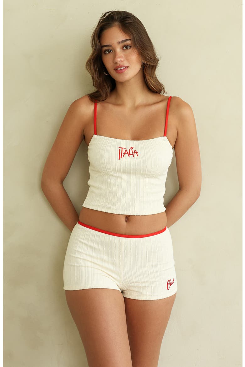 Luisa Shorts, Alternate, color, Gardenia Pointelle