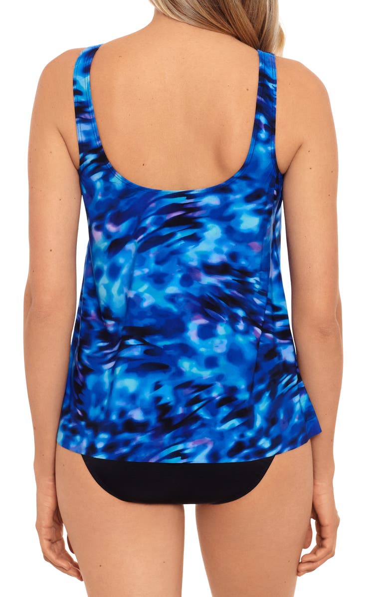 Miraclesuit<sup>®</sup> Cloud Leopard Ursula Underwire Tankini Top, Alternate, color, 
