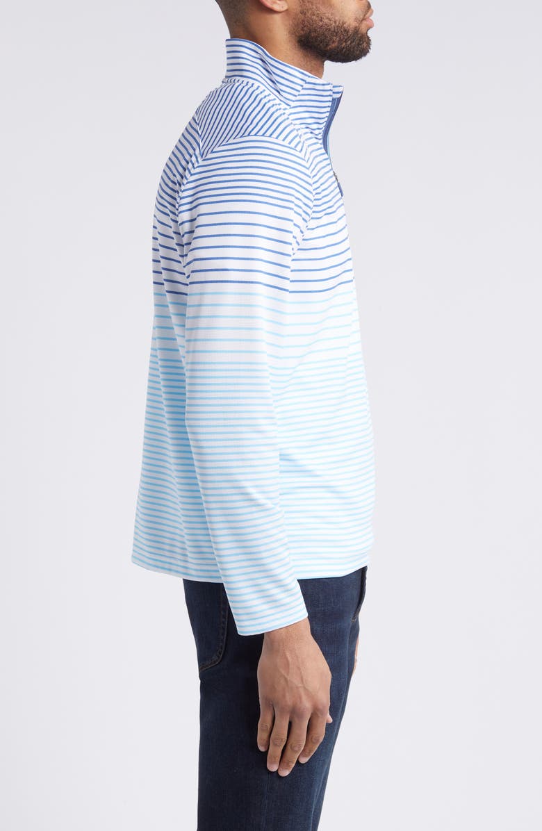 vineyard vines Sankaty Stripe Quarter Zip Performance Pullover, Alternate, color, 