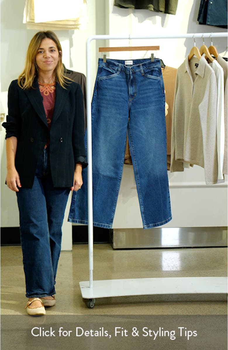 The Mischa Shortie Super High Waist Wide Leg Jeans, sales video thumbnail