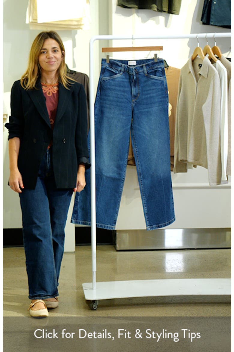 The Mischa Shortie Super High Waist Wide Leg Jeans video