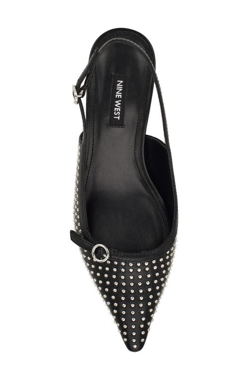 Nine West Ashlea Slingback Pointed Toe Pump In Black