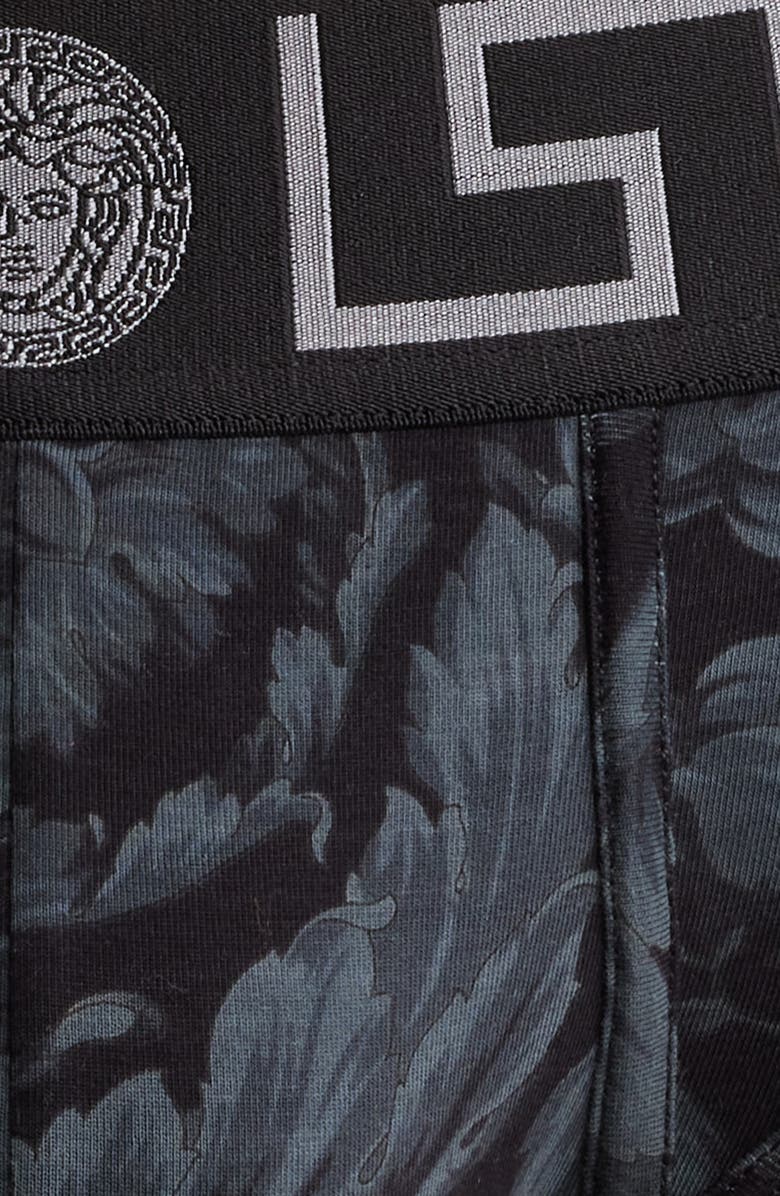 Versace Barocco Cotton Blend Briefs, Alternate, color, 