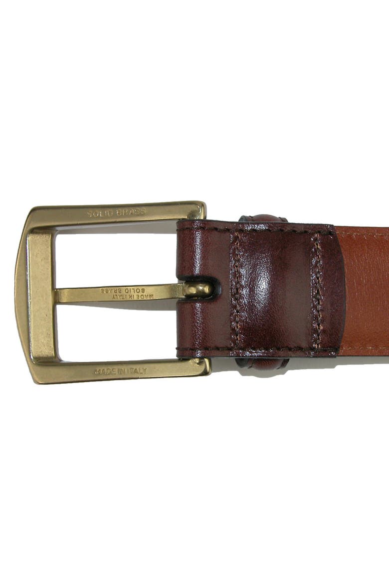 Men's Ciga Smooth 32mm Calfskin Leather Dress Belt, Alternate, color, Dark Brown