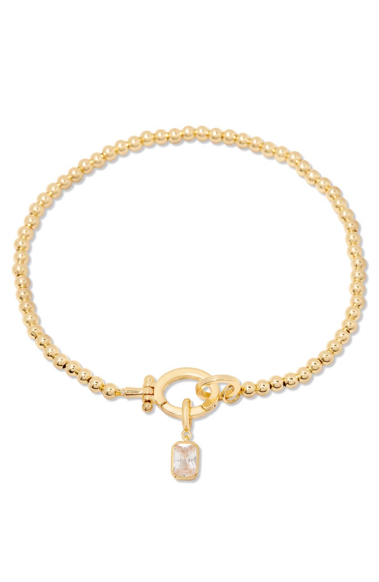 Brook and York Mackenzie Birthstone Bracelet, Main, color, Gold - April