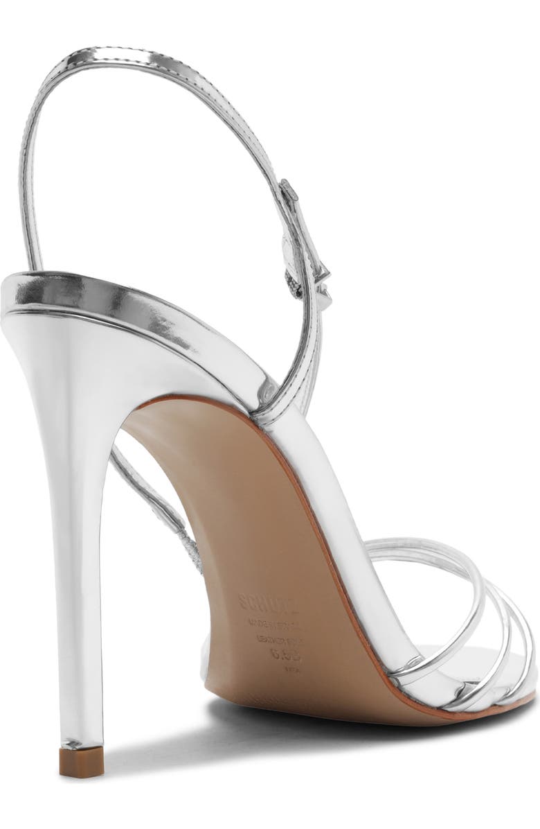 Schutz Inez Slingback Sandal, Alternate, color, Prata