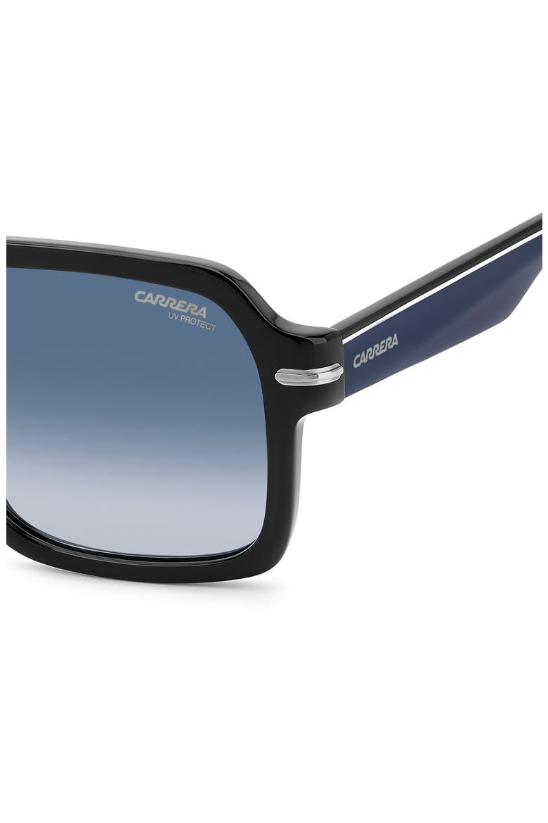 56mm Gradient Square Sunglasses, Alternate, color, BLACK BLUE/ DARK BLUE
