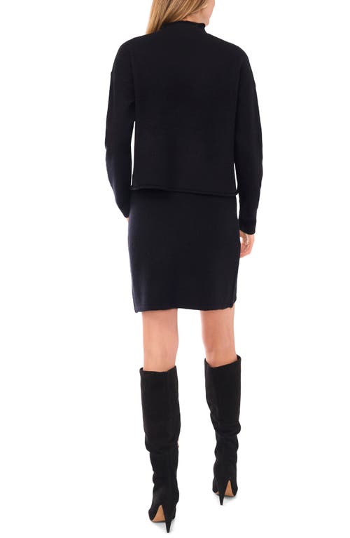 1.state Sweater Miniskirt In Black