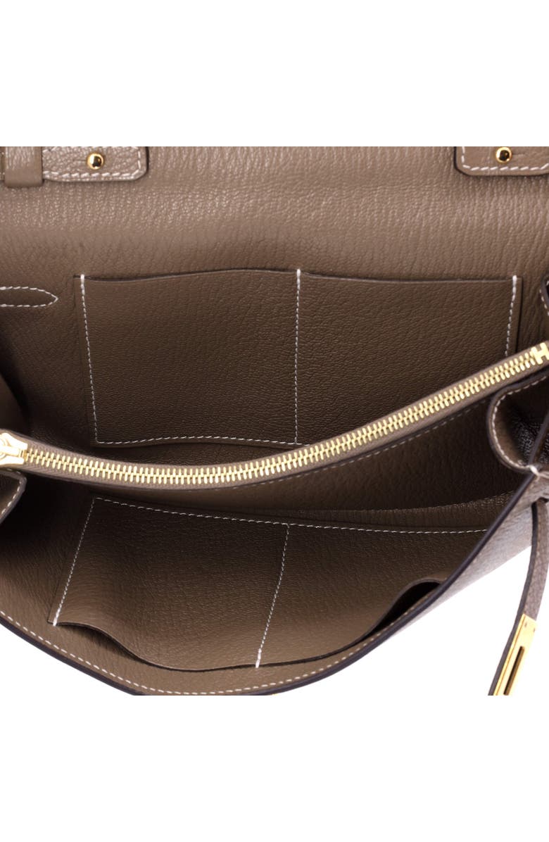 Pre-Owned Hermes Kelly To Go Wallet Chevre Mysore, Alternate, color, Etoupe