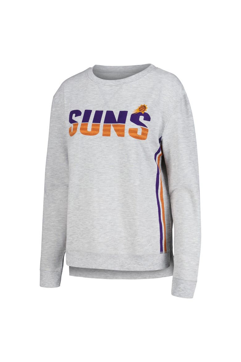 Women's Concepts Sport Gray Phoenix Suns Cedar Long Sleeve T-Shirt & Shorts Sleep Set, Alternate, color, Gray