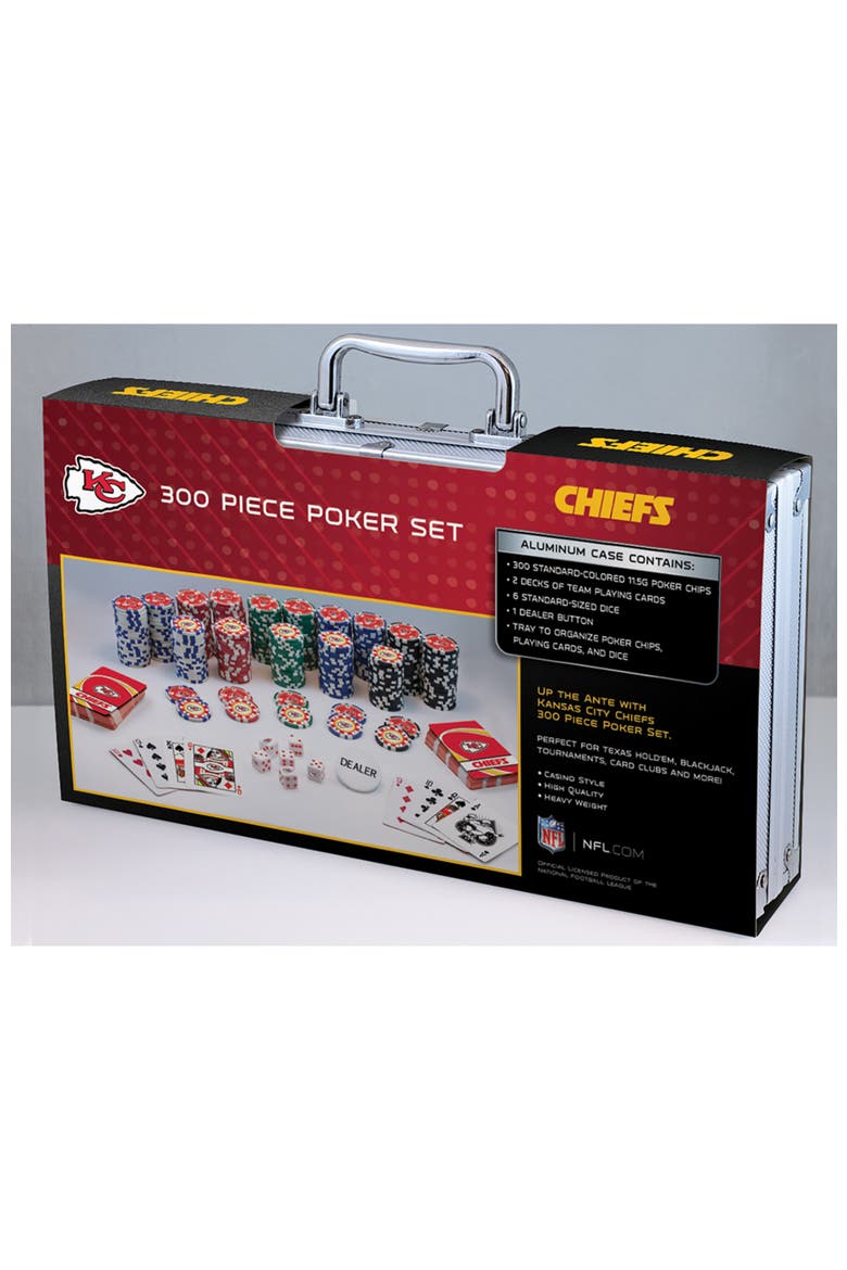 Kansas City Chiefs 300 Piece Poker Set, Alternate, color, Multicolor