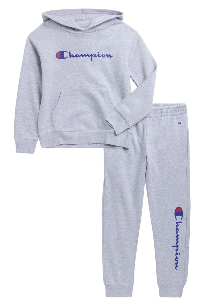 Kids' Signature Hoodie & Joggers Set, Main, color, GRAY HEATHER