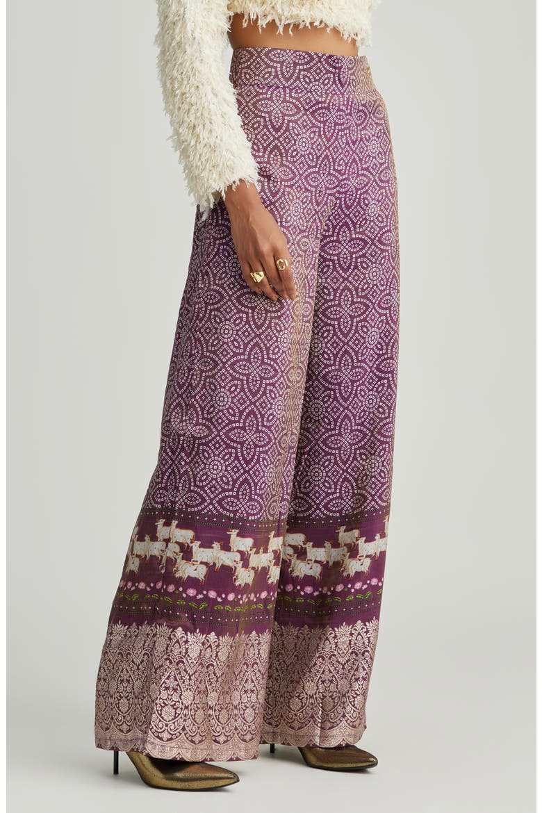 Mili Wide Leg Pants, Alternate, color, PURPLE