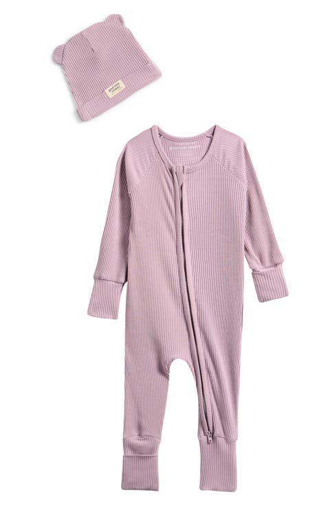 Rib One-Piece & Hat Set (Baby)