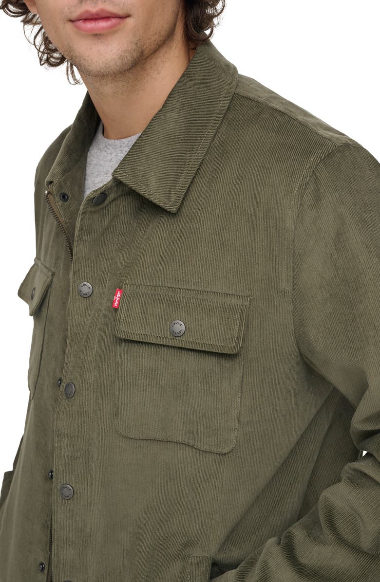 Levi's<sup>®</sup> Cotton Corduroy Shacket, Alternate, color, Grape Leaf