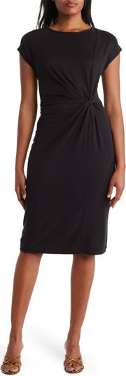 NORDSTROM RACK Side Knot Modal Blend Midi Dress Nordstromrack