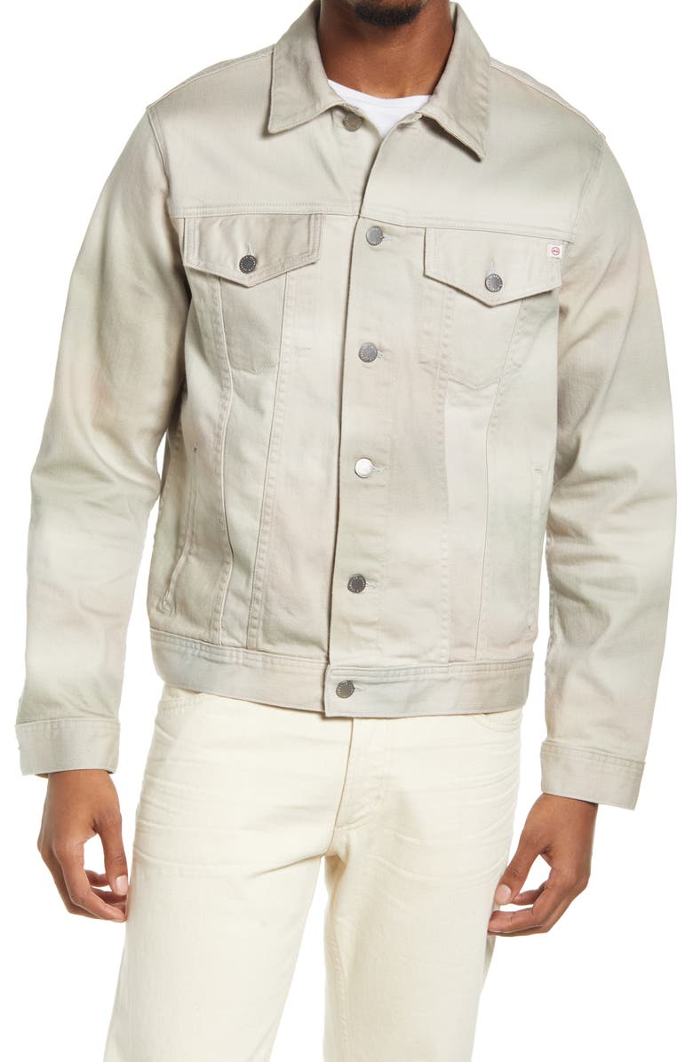 AG Men's Dart Camo Stretch Cotton Denim Jacket, Alternate, color, Blended Clay Neutral Multi